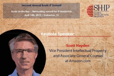 Third Keynote Speaker at Boots on the Bay IP Summit announced!